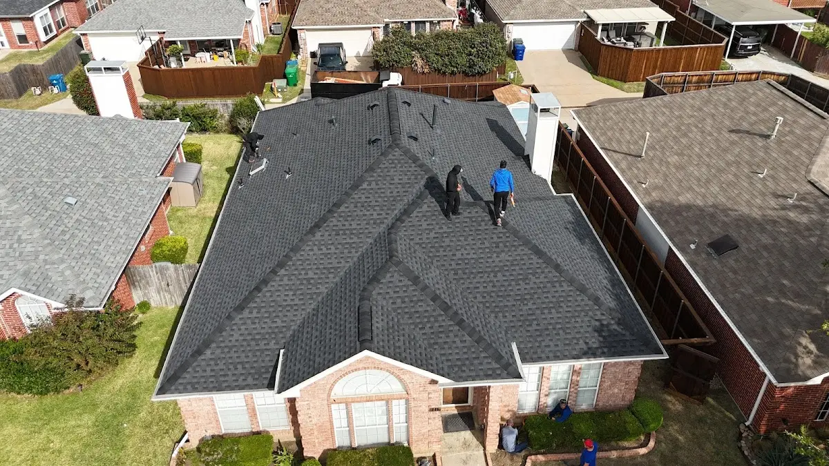 Slate & Tile Roof Repair work in progress on a Orleans property